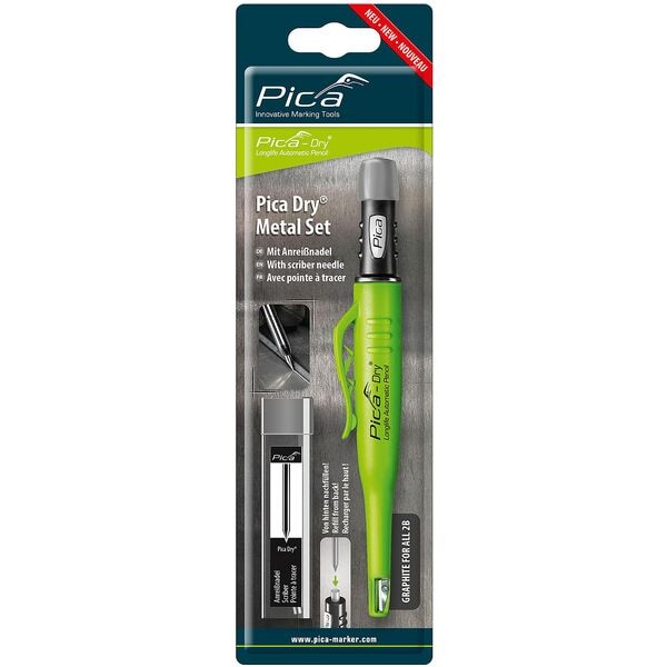 Pica Tieflochmarker-Bleistift Set �Metal Dry 3030� 2,8 mm