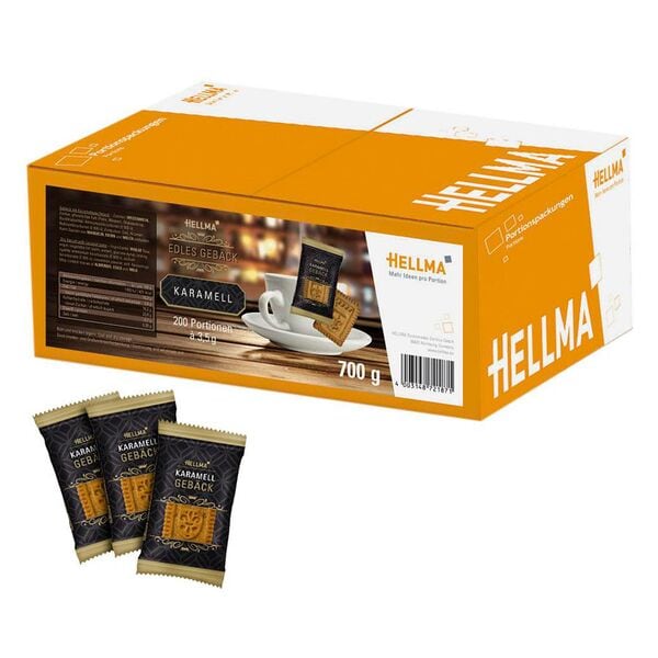 Hellma 200er-Pack Gebck Edles Karamell 3,5 g