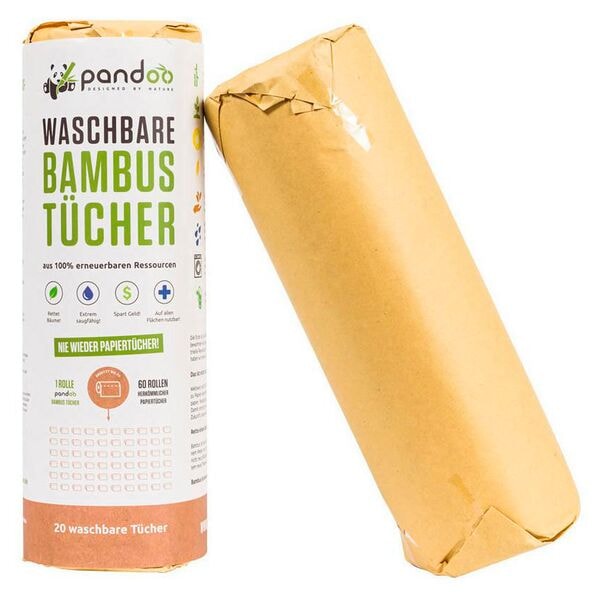 pandoo K�chenrolle waschbar �Bambust�cher� 20 Blatt