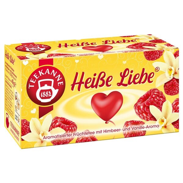 TEEKANNE Frchtetee Heie Liebe 20 Stck Tassenportion Papierkuvert