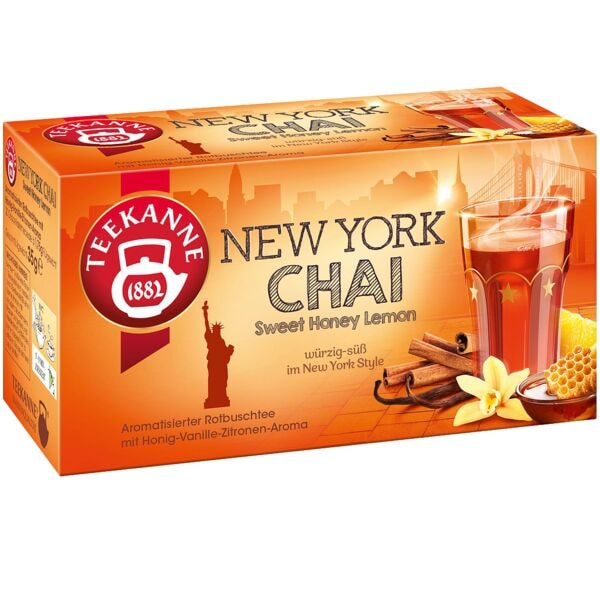 TEEKANNE Rotbuschtee New York Chai 20 Stck Tassenportion Papierkuvert