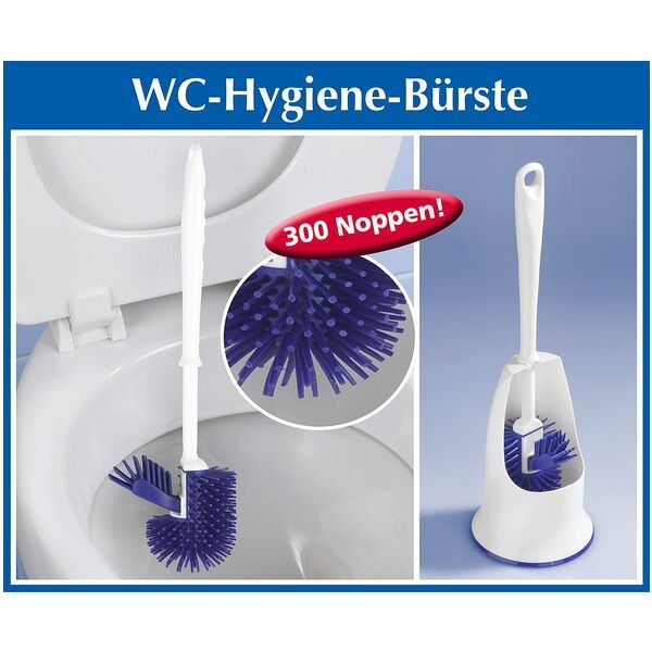 Wenko WC-Garnitur mit Randreiniger Hygiene  7,5 cm