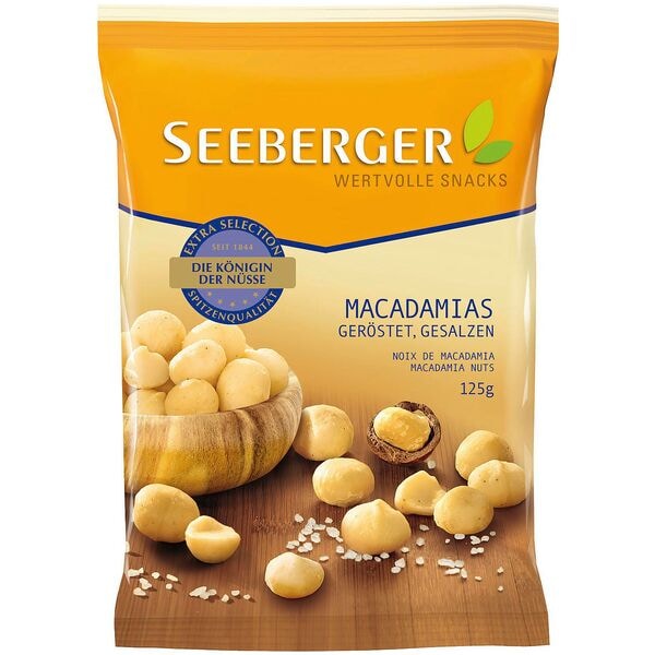 SEEBERGER Macadamias »geröstet, gesalzen« 125 g