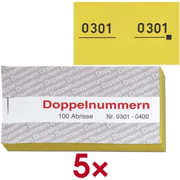 WOLF 5er-Pack Doppelnummernbl�cke