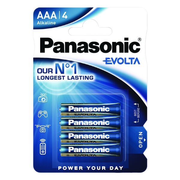 Panasonic 4x Batterien �evolta� Micro AAA