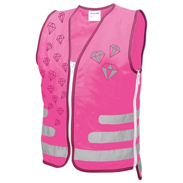 ROTH Kinder-Warnweste Diamant pink Einheitsgre