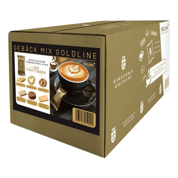 Hellma 120er-Pack Knabbergeb�ck Mix �Goldline�