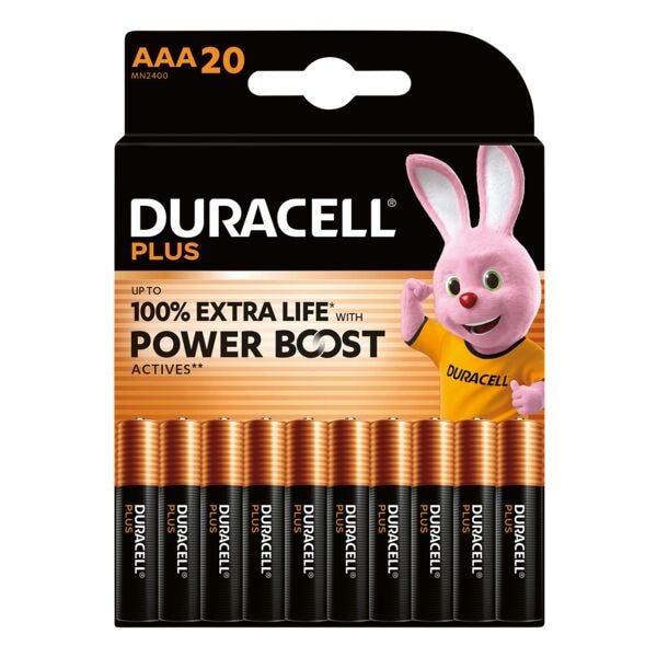 Duracell 20er-Pack Batterien Plus Power Boost Micro / AAA