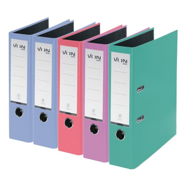 20x Ordner A4 VON by Leitz breit, einfarbig