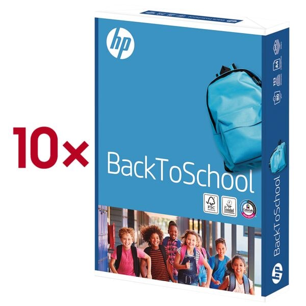 10x Multifunktionspapier A4 HP Office CHP110 BackToSchool - 5000 Blatt gesamt, 80g/qm