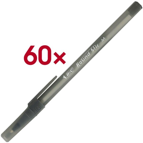 60x BIC Round Stic Simply Kugelschreiber dokumentenecht