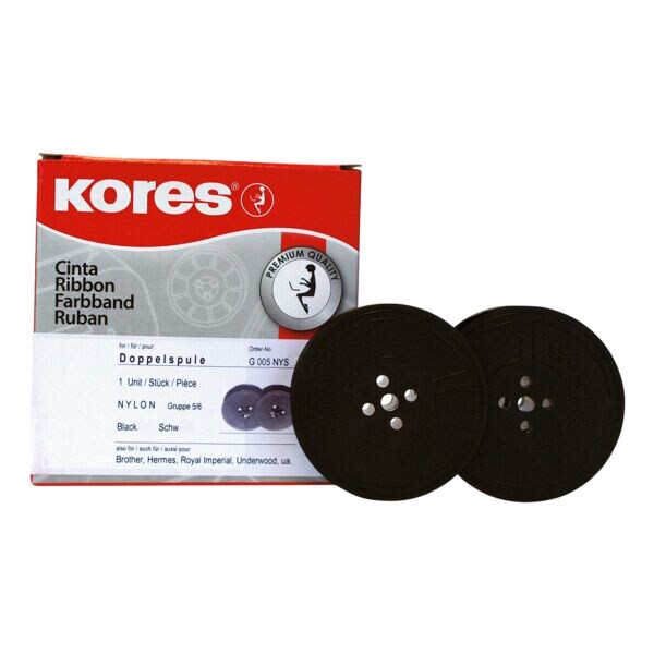 KORES Farbband G005NYS schwarz Gr.5/6