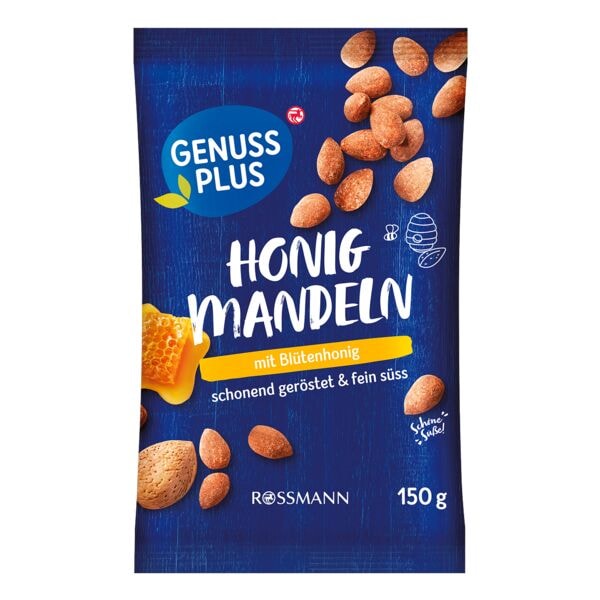 GENUSS PLUS Honig-Mandeln mit Bl�tenhonig 150 g