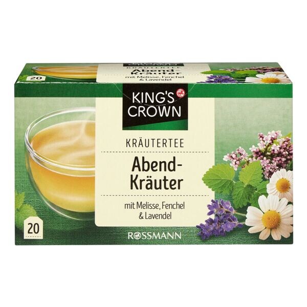 Kings Crown Krutertee Abendkruter Tassenportion, 20 Stck