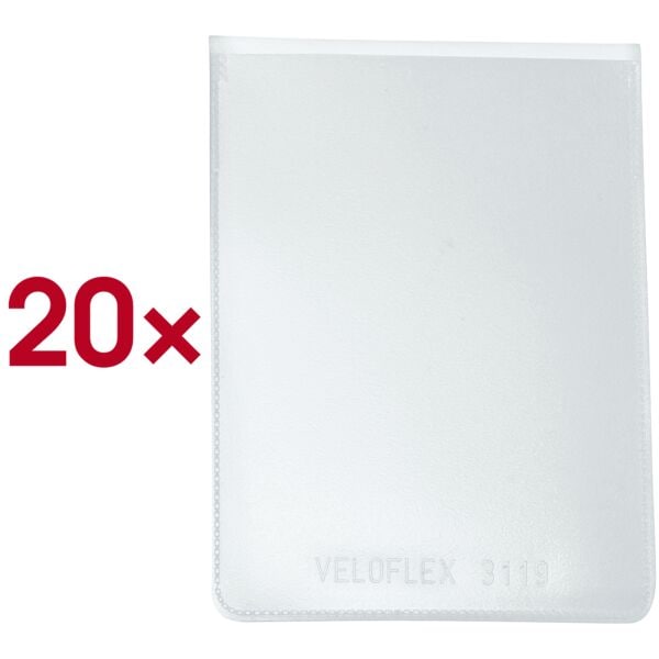 Veloflex Ausweish�llen 66 x 90 mm PP-Folie 20 St�ck
