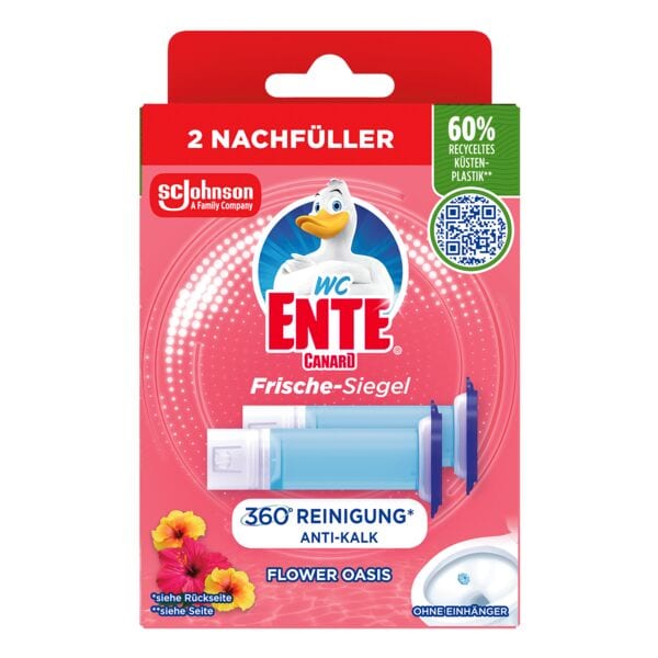 WC ENTE WC-Duftsp�ler �Frische-Siegel Flower Oasis� Nachf�ller 2 St�ck