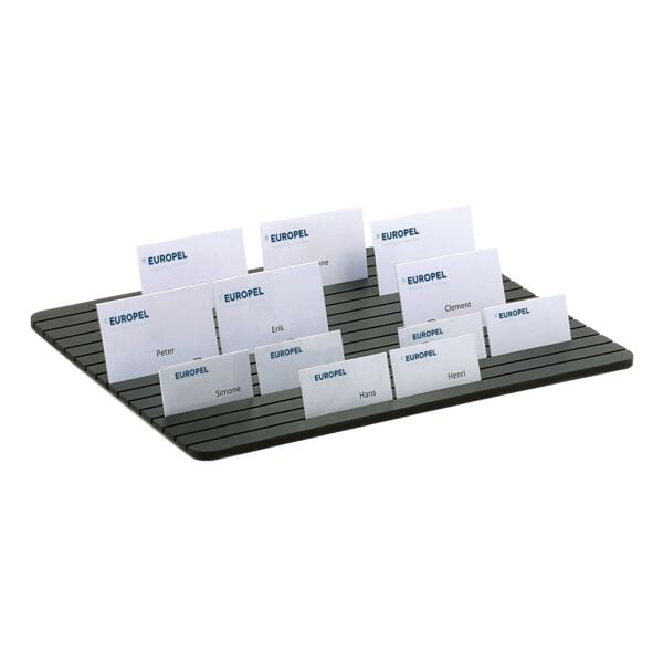 EUROPEL Aufstell-Verteilerplatte mit 15 Schlitze schwarz