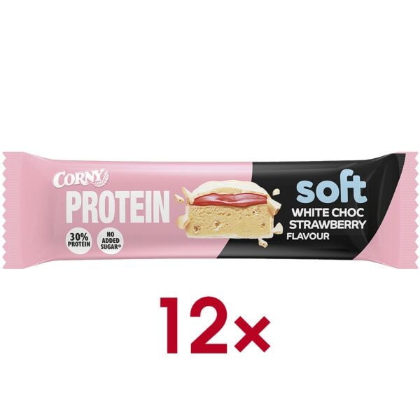 Corny 12er-Pack Proteinriegel �Soft White Choc Strawberry�