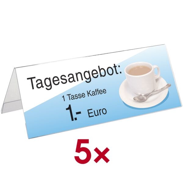 Sigel Tischaufsteller 240,0/90,0 mm 5 St�ck