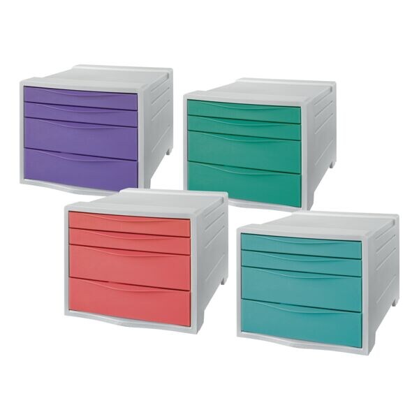 Esselte Schubladenbox �Colour'Breeze� Set 4 St�ck