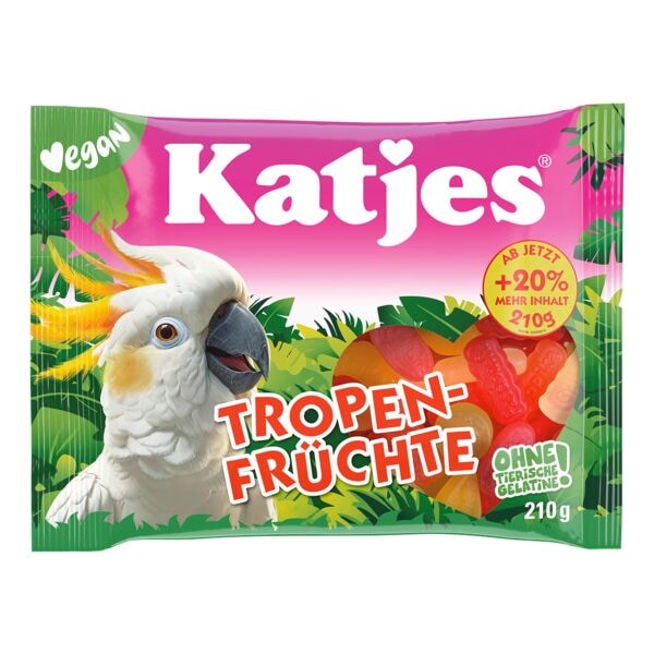 Katjes Fruchtgummi vegan �Tropenfr�chte� 210 g