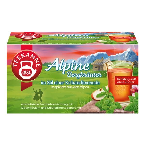 TEEKANNE Fr�chtetee �Alpine Bergkr�uter� - 18 Beutel