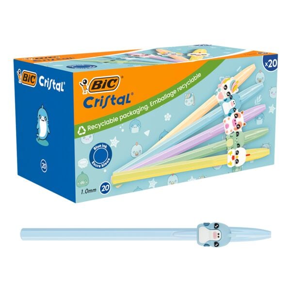 20x BIC Cristal Figurines Kugelschreiber dokumentenecht