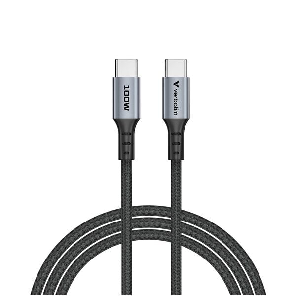Verbatim Ladekabel Sync & Charge USB-C 100 W schwarz