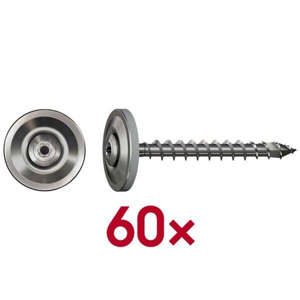 SPAX Spenglerschrauben �T20 Linsensenkkopf A2� 4,5 x 35 mm 60 St�ck