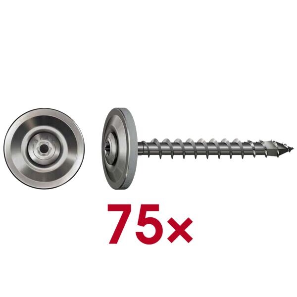 SPAX Spenglerschrauben �T20 Linsensenkkopf A2� 4,5 x 25 mm 75 St�ck