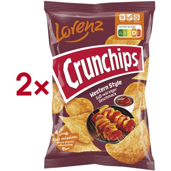 Crunchips Kartoffelchips �Western Style� 2x 150 g
