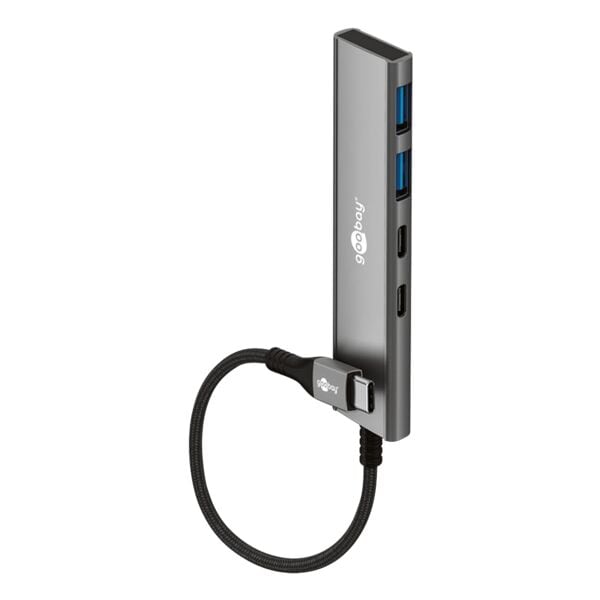 goobay USB-Hub USB-C auf USB-C /USB-A 5 Gbit/sek