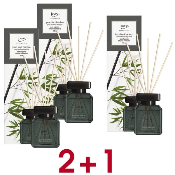 ipuro 2 + 1 Aktion: Raumduft �Black Bamboo� 3x 100 ml