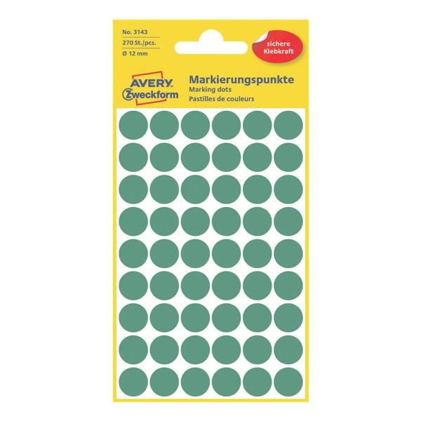 Avery Zweckform Avery Zweckform Markierungspunkte - 12 mm Ø - selbstklebend