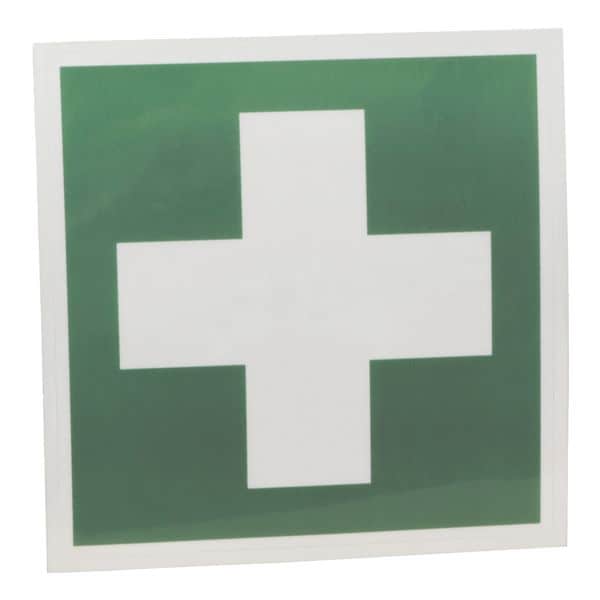 Rettungsweg-Etikett Erste Hilfe