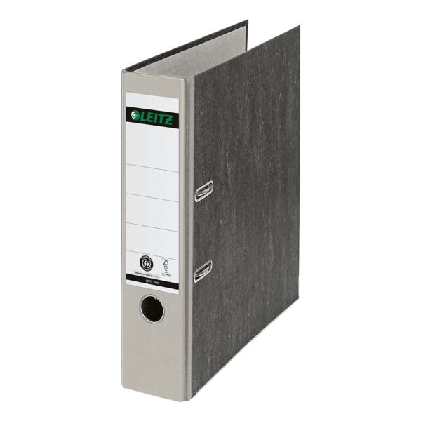 Ordner A4 LEITZ 1080 CO2 neutral breit, Wolkenmarmor mit farbigem