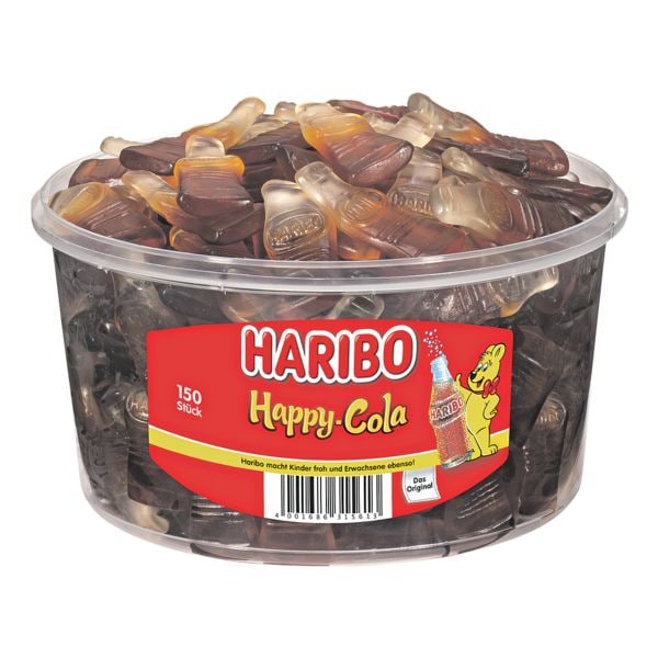Haribo Fruchtgummi Happy Cola Dose 1200g