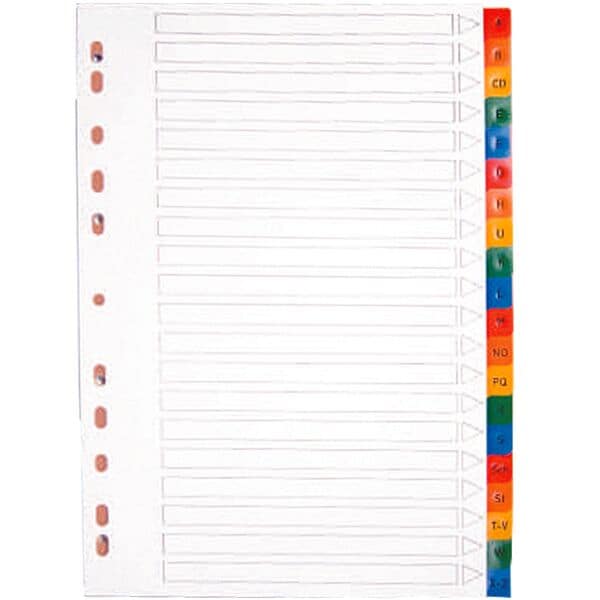 OTTO Office Register, A4, A-Z 20-teilig, mehrfarbig, Kunststoff