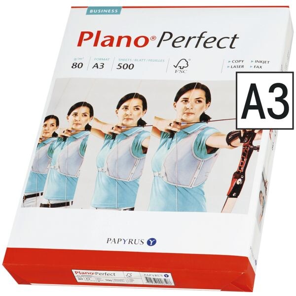 Multifunktionales Druckerpapier A3 Plano Perfect - 500 Blatt gesamt Multifunktionales Druckerpapier A3 Plano Perfect - 500 Blatt gesamt