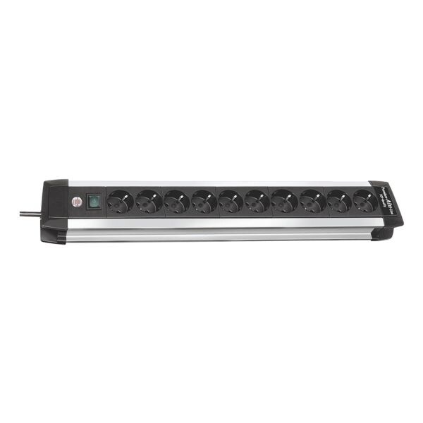 10-fach Steckdosenleiste Brennenstuhl Premium-Alu-Line mit Schalter, schwarz/silberfarben 10-fach Steckdosenleiste Brennenstuhl Premium-Alu-Line mit Schalter, schwarz/silberfarben