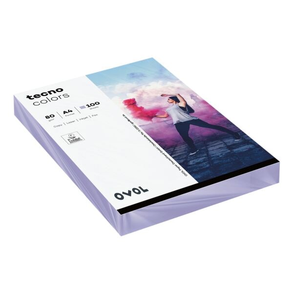 Farbige Papiere A4 Inapa tecno Rainbow / tecno Colors - 100 Blatt gesamt