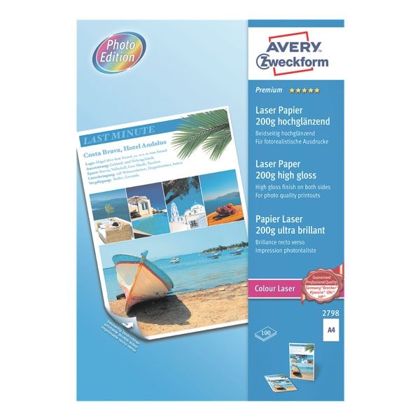 Avery Zweckform Farblaser Photo-Papier 2798 Avery Zweckform Farblaser Photo-Papier 2798