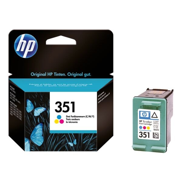 HP Tintenpatrone HP 351, cyan, magenta, gelb - HP CB337EE