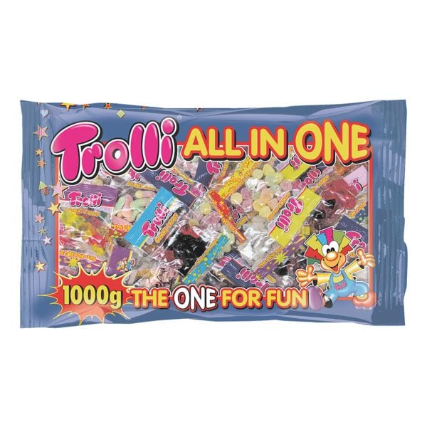 Trolli All in One Fruchtgummi 1000g in 42 Beuteln