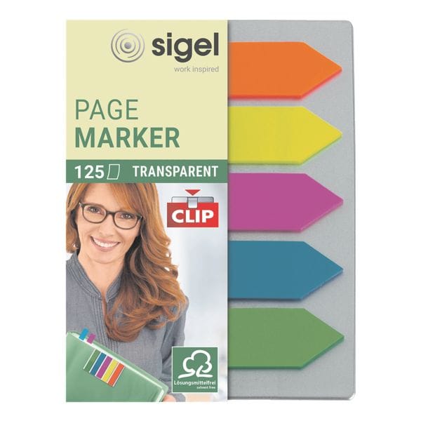 SIGEL Haftmarker 50 x 12 mm, Kunststoff