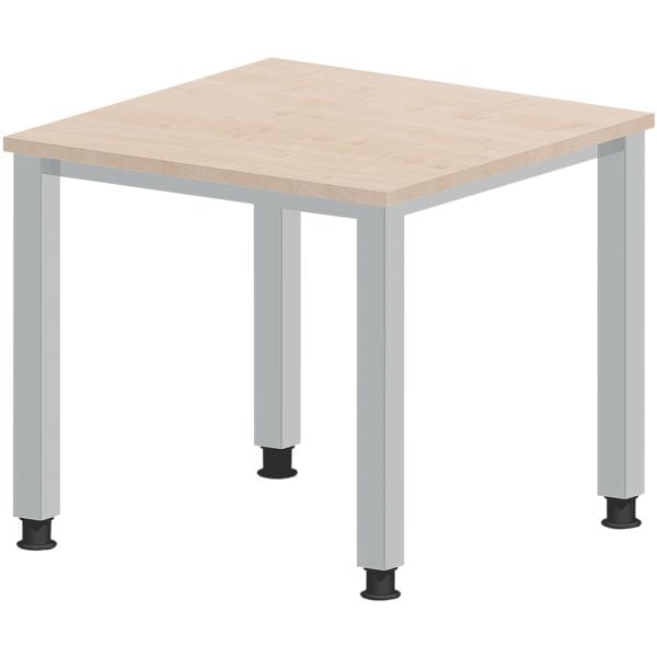HAMMERBACHER Schreibtisch »Q-Line« 80 cm, 4-Fuß alu-silber HAMMERBACHER Schreibtisch »Q-Line« 80 cm, 4-Fuß alu-silber