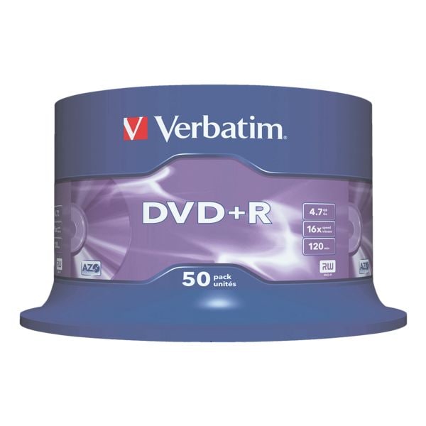 Verbatim DVD-Rohlinge DVD+R 43550