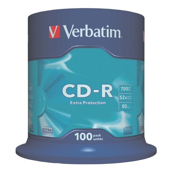 Verbatim 100 CD-Rohlinge CD-R