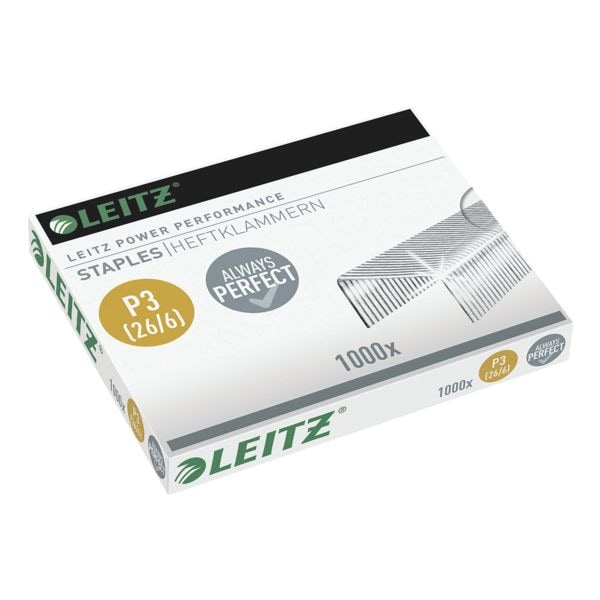 Leitz Heftklammern »26/6« 5572 POWER performance P3