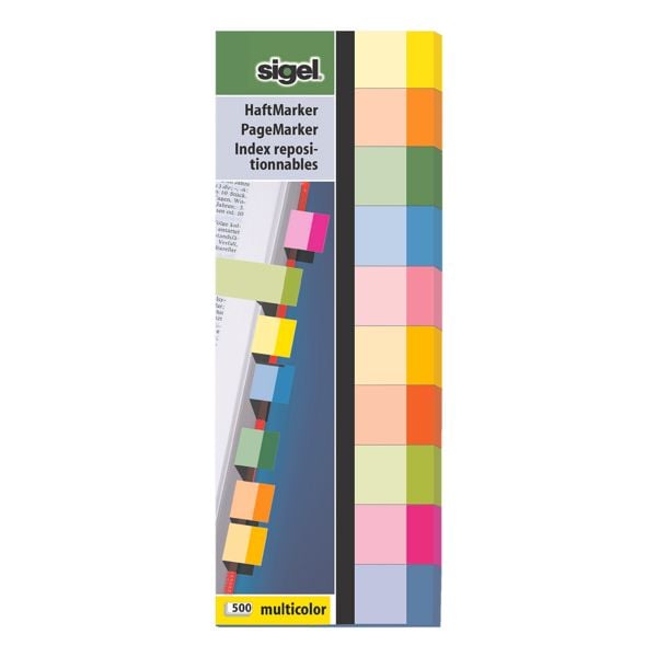 SIGEL Haftmarker 50 x 15 mm, Papier